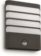 Philips led philips raccoon buitenwandlamp - met sensor - 1-lichts - antraciet