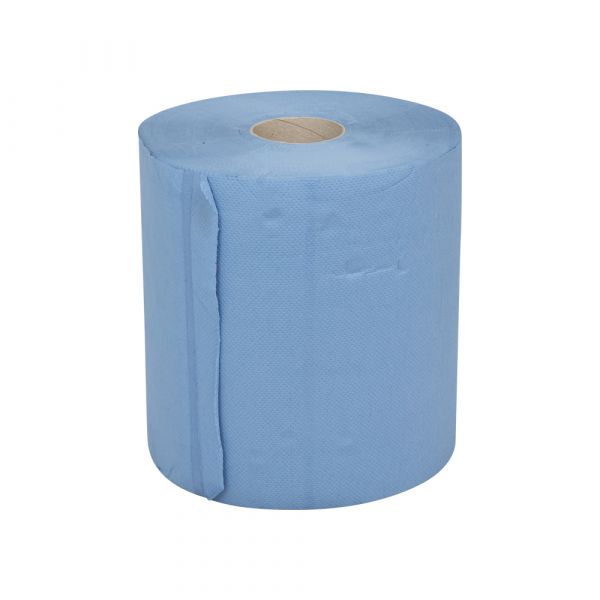 Poetspapier werkplaatsrol 26cm x 190m - zwaar 2 laags papier (2 rollen)