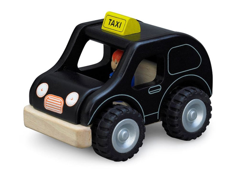 Wonderworld taxi zwart 9x13x9 cm. +18 mn