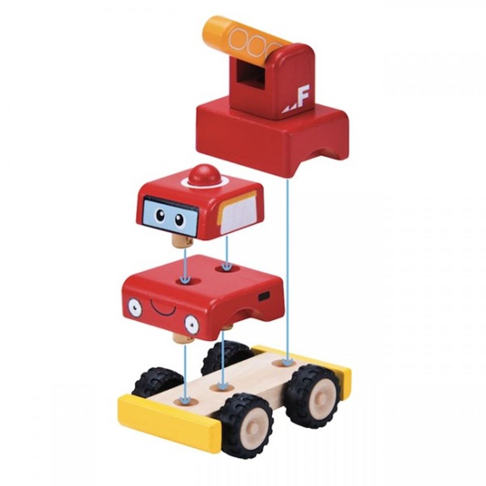 Wonderworld bouw een brandweerauto. +1