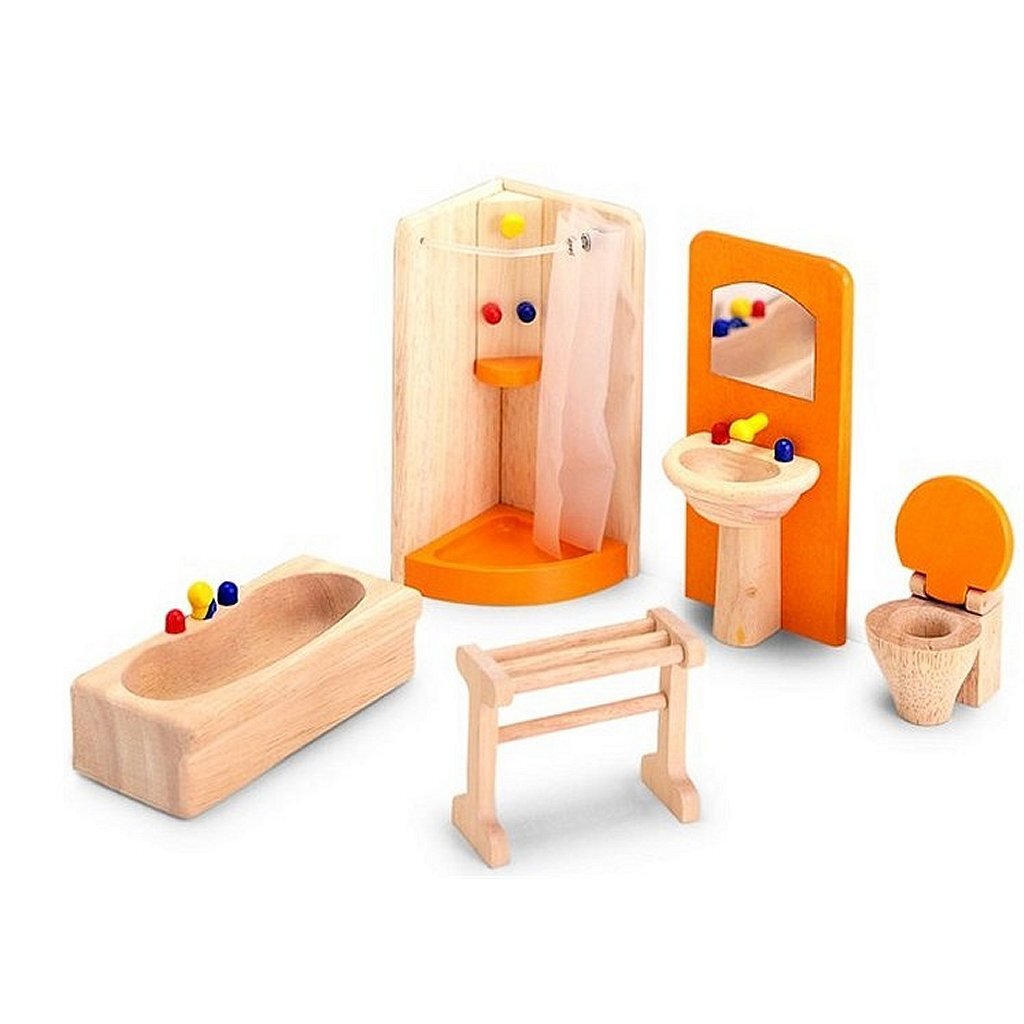 Pintoy Pintoy Badkamer voor Poppenhuis