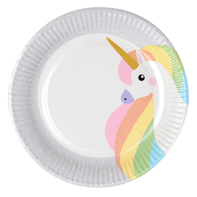 Papstar borden unicorn karton ø23cm 10st