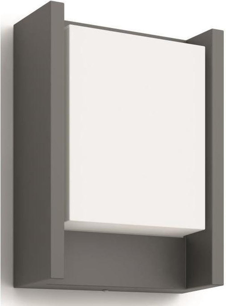 Philips led philips mygarden arbour 4000k antracit led wall light antraciet, wit 6 w