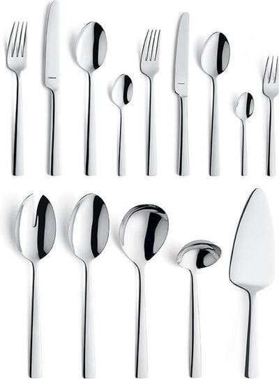 Amefa moderno - bestekset - 60-delig - 6 personen - zilverkleurig