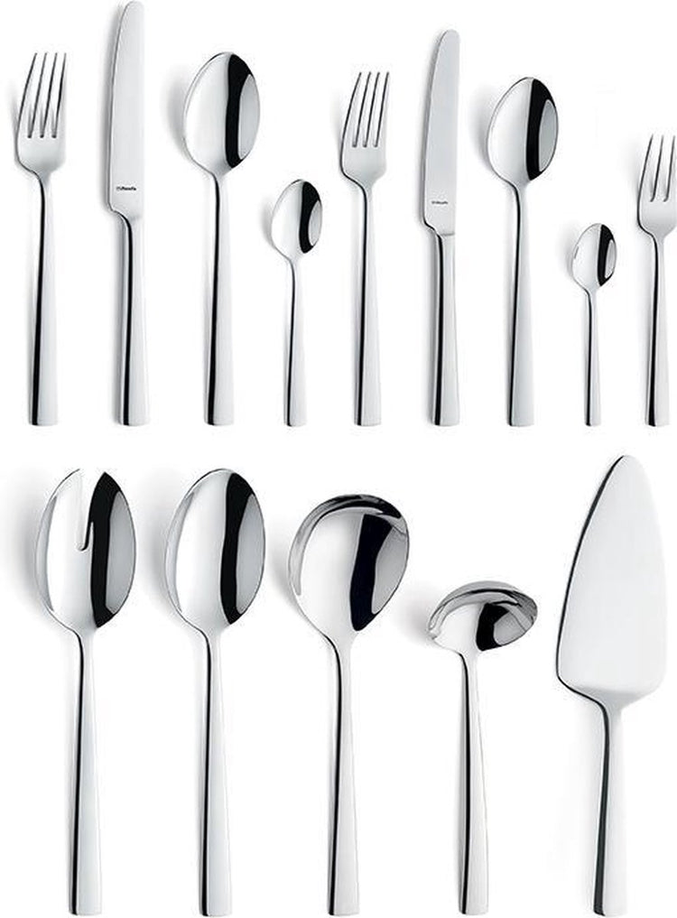 Amefa moderno - bestekset - 60-delig - 6 personen - zilverkleurig