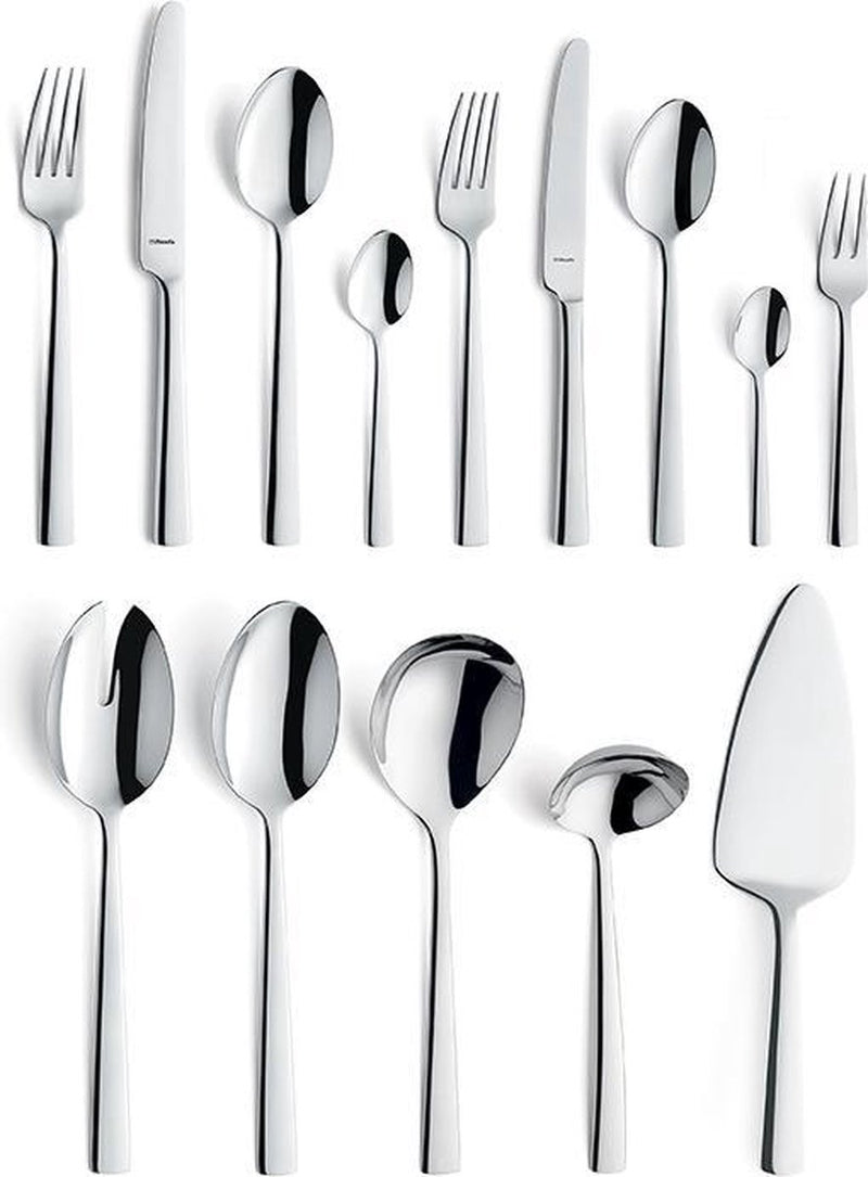 Amefa moderno - bestekset - 60-delig - 6 personen - zilverkleurig