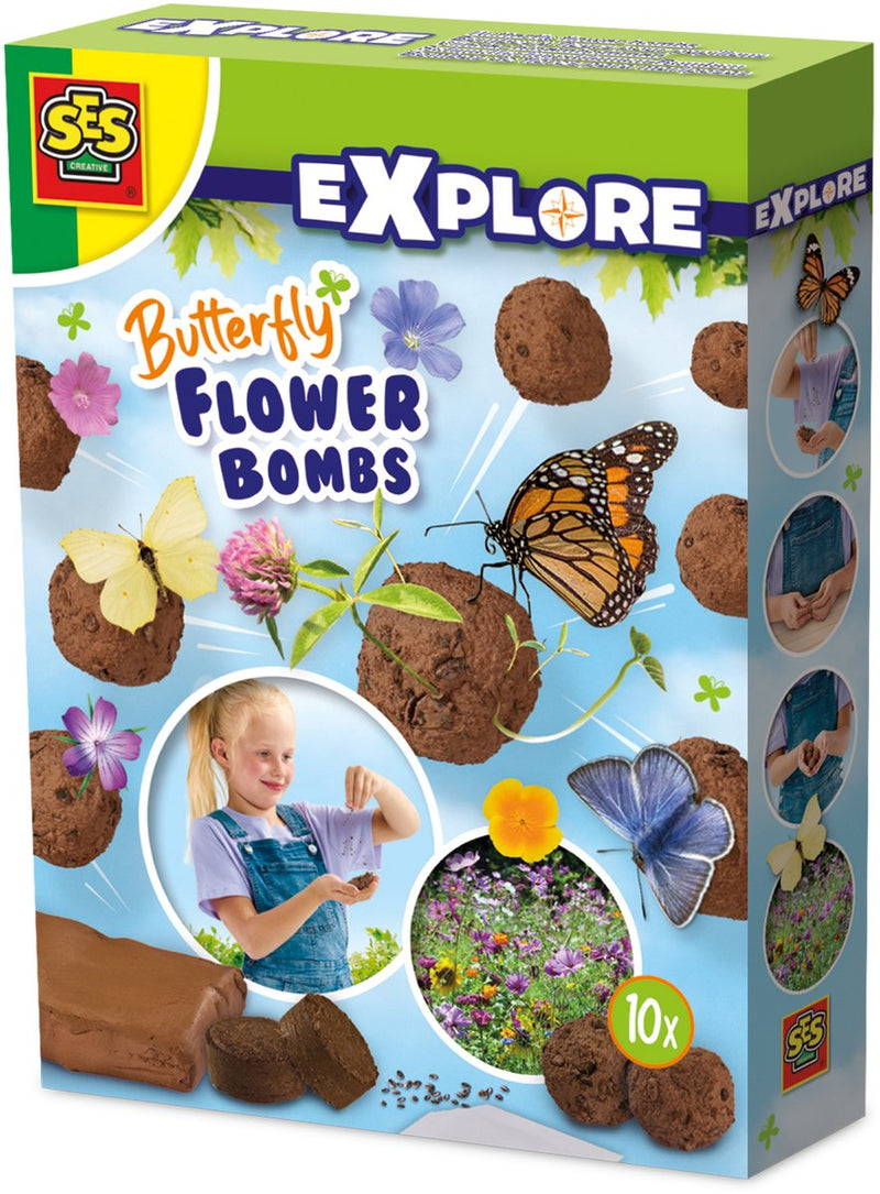 Ses creative – explore - vlinder bloembommen – bloembommen maken – bloemen zaaien – lok vlinders naar je tuin
