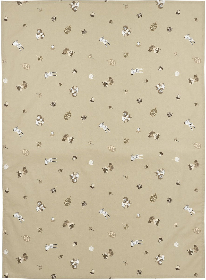 Meyco baby forest animals ledikant laken - sand - 100x150cm - 0.3 tog