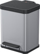 Hailo öko duo plus prullenbak - 2 x 9 l - zilver