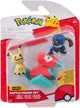 Jazwares pokémon - battle figure 3 pack croagunk, mimikyu, porygon