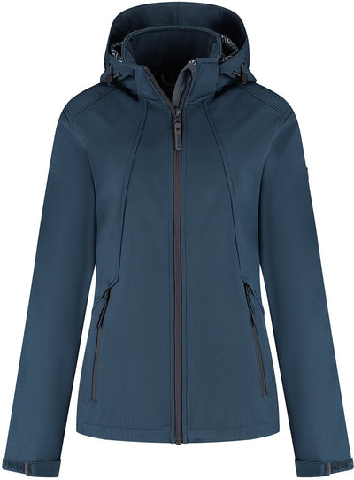 Kjelvik outdoorjas cleo donkerblauw