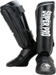 Super pro combat gear scheenbeschermer protector zwart wit small