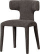 Woood permit eetkamerstoel - geweven stof - espresso bruin - 78x52x53 cm