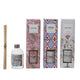 Decoris diffuser glas 5.5cm5.5cmh20cm 100ml met 6 stokjes in cadeauverpakking