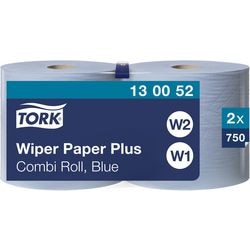 Wiper combi roll advanced tork 420 w2 2-laags blauw