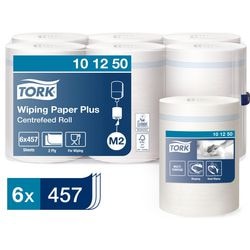 Tork poetspapier m2 2 laags wit