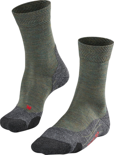 Falke tk2 melange anti-blaar dik wol functioneel materiaal wandelsokken heren groen - maat 46-48