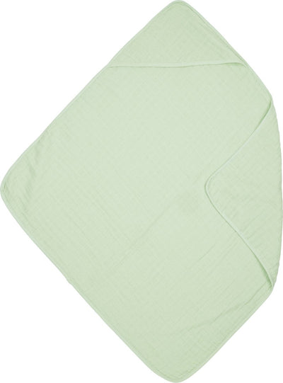 Meyco baby uni badcape - hydrofiel - soft green - 80x80cm