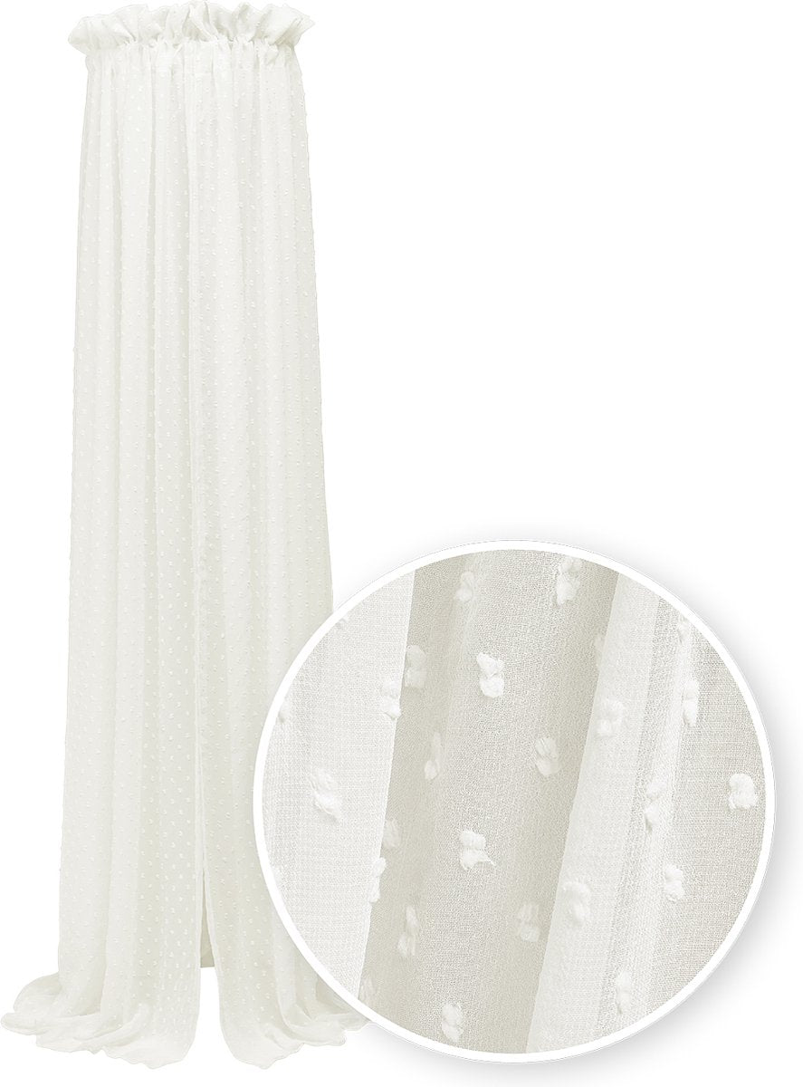 Meyco baby plume sluier - offwhite