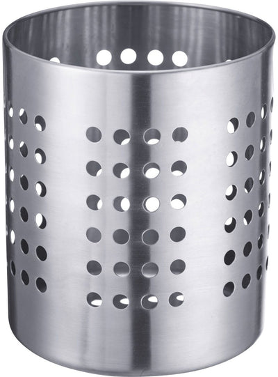 Westmark bestek- keukengereihouder, rond, diameter: 12 cm, hoogte: 13,5 cm, roestvrij staal, zilver, 69022211