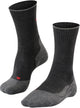 Falke tk2 explore wool silk medium padding wol functioneel materiaal wandelsokken heren grijs - maat 39-41