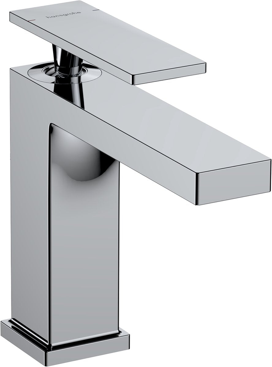 Hansgrohe tecturis e - wastafelkraan - ééngreeps bediening - met trekwaste - 110mm maat - chroom
