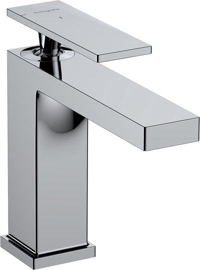 Hansgrohe tecturis e - wastafelkraan - ééngreeps bediening - coolstart energiebesparend - met trekwaste - 110mm maat - chroom