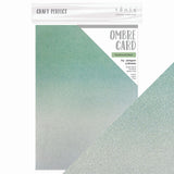 Craft perfect by tonic studios craft perfect • spring meadow ombre card opalescent green - afbeelding 1