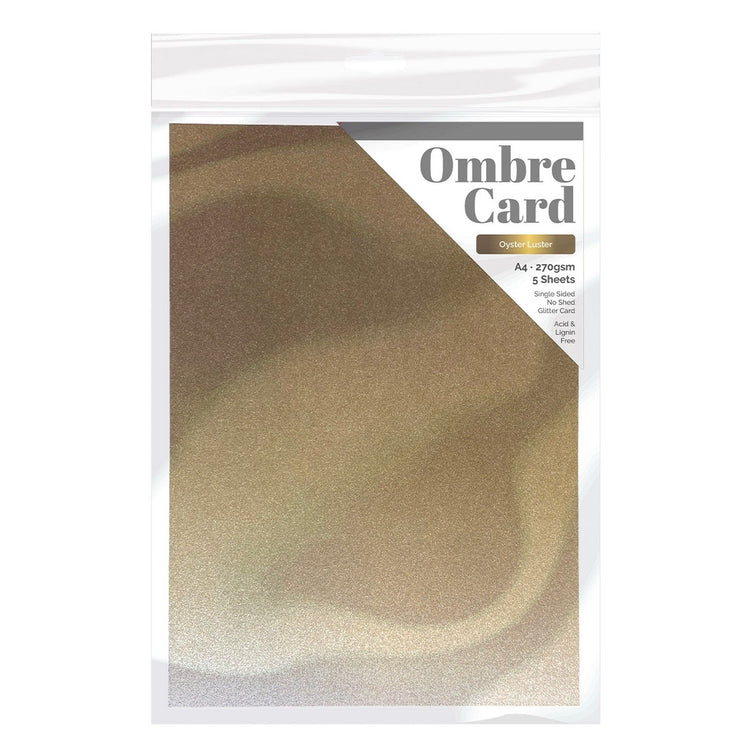 Craft perfect by tonic studios craft perfect • glitter card a4 250g ombre oyster luster 5pcs