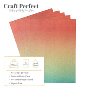 Craft perfect by tonic studios craft perfect • glitter card a4 250g ombre mermaid shimmer 5pcs - afbeelding 2