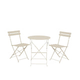 Decoris bistroset helsingborg staal outdoor off-white ø60xh71cm - afbeelding 1