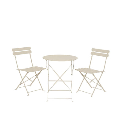 Decoris bistroset helsingborg staal outdoor off-white ø60xh71cm
