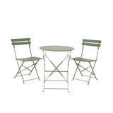 Decoris bistroset helsingborg staal outdoor groen ø60xh71cm - afbeelding 1