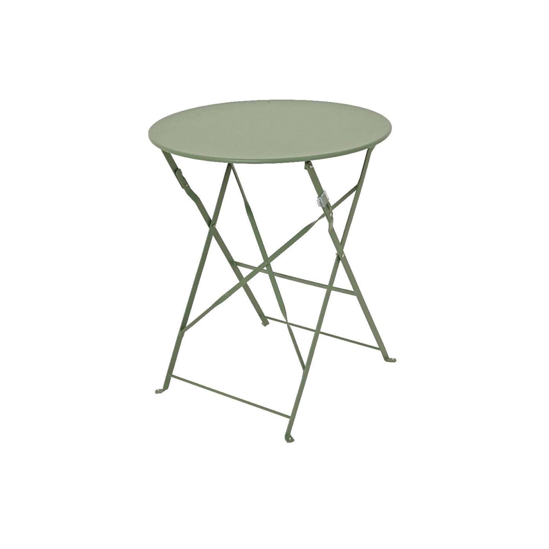 Decoris bistroset groen staal ø60xh71cm