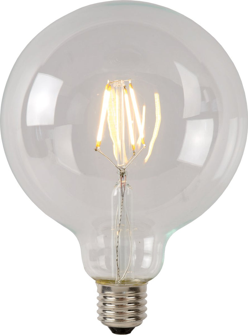 Lucide g95 class b - filament lamp - ø 9,5 cm - led dimbaar - e27 - 1x7w 2700k - transparant