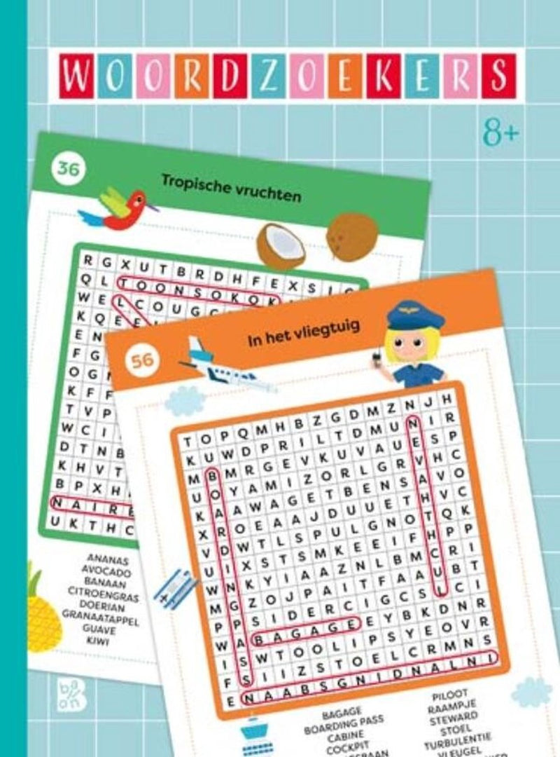 Puzzelboeken 1 - woordzoekers 8+