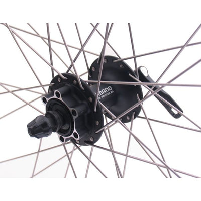 Shimano voorwiel 28 29 622x19c ryde andra 30 velg met fh-m525 naaf voor 6 bouts remschijf - zwart