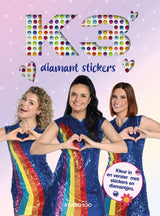 Studio 100 k3 kleurboek - diamant stickers - afbeelding 1