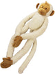 Happy horse hangende aap knuffel 45cm - wit - baby knuffel