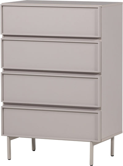Woood tours ladekast 4 lades - melamine mdf - zand - 102x70x42