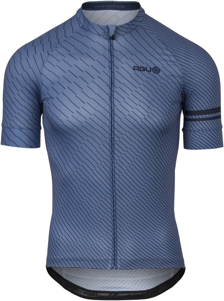 Agu chippie lines essential - heren fietsshirt - specchio blue - maat l