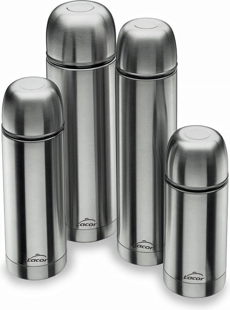 Lacor isoleerfles - 1l - rvs - dubbelwandig