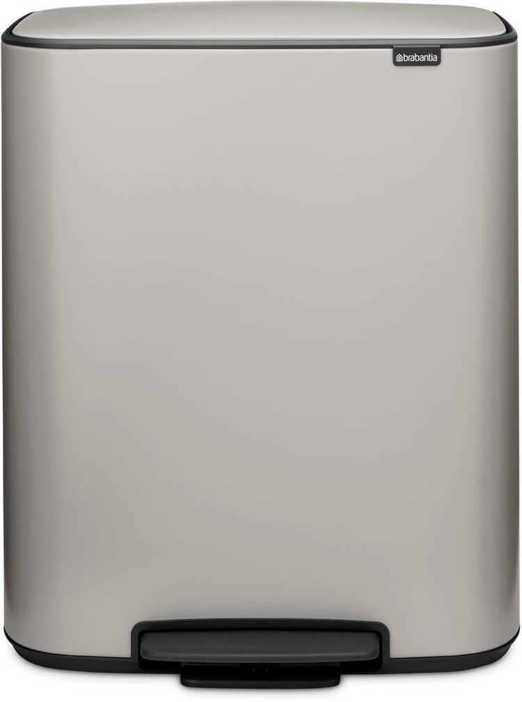 Brabantia bo prullenbak - 60 liter - 1 vak - soft grey