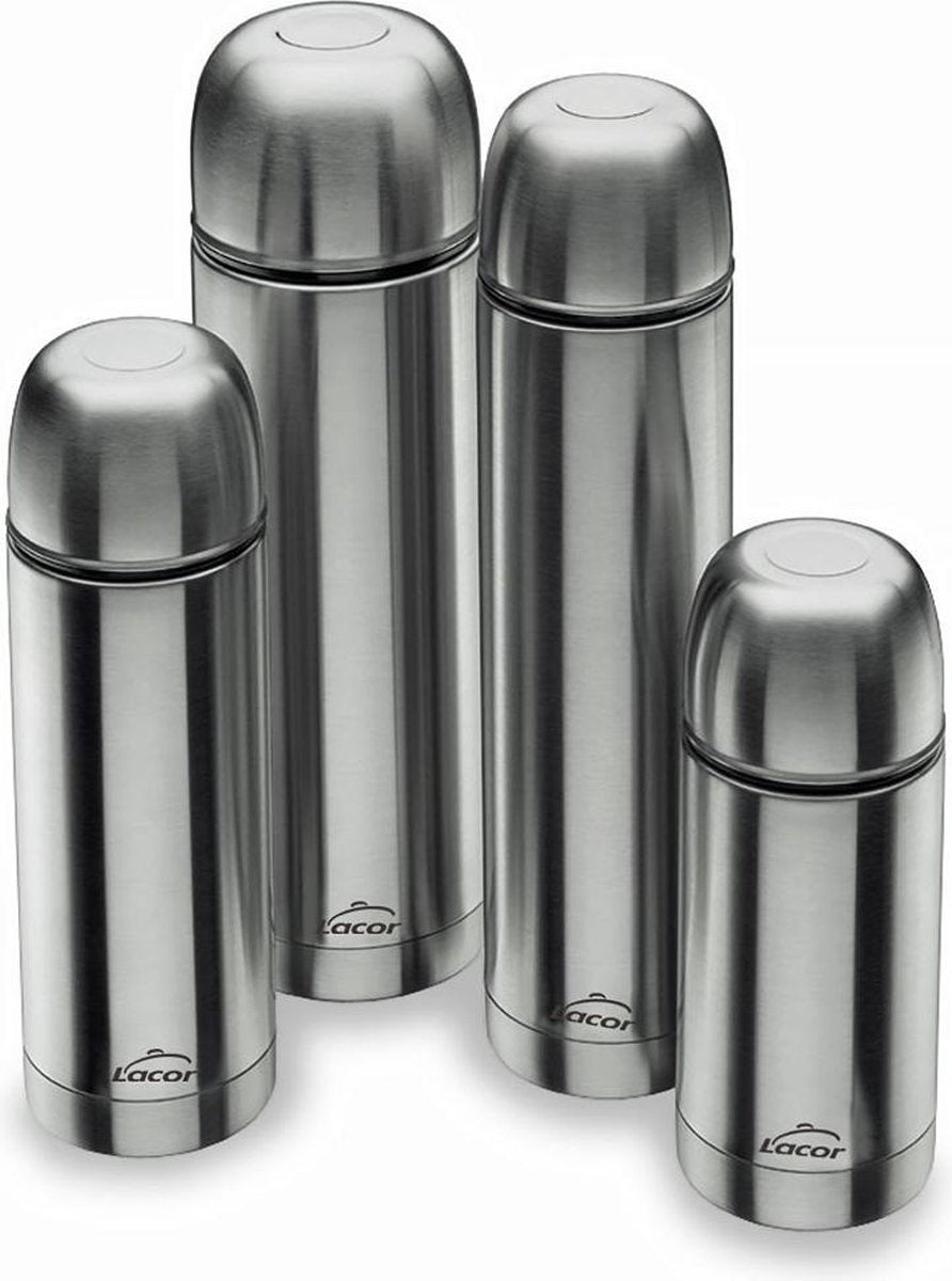 Lacor thermos - dubbelwandig - 750ml - rvs