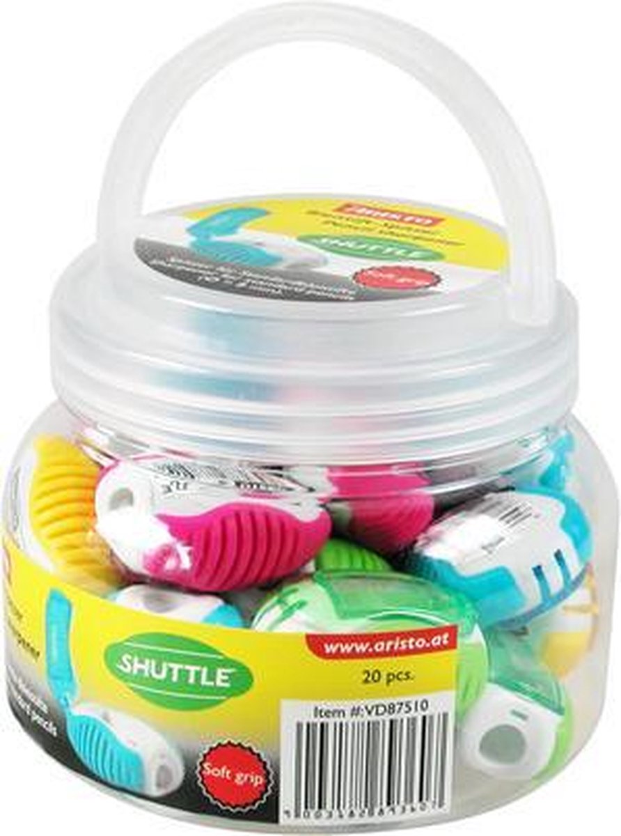 Aristo puntenslijper - fancy shuttle - afmetingen 11x9cm - set met 20 stuks - ar-vd87510