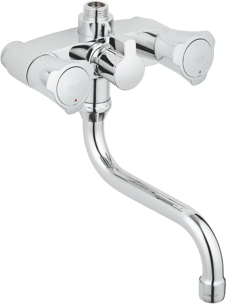 Grohe costa l douchekraan - 12 cm - met omstelling - zonder koppelingen - chroom