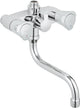 Grohe costa l douchekraan - 12 cm - met omstelling - zonder koppelingen - chroom