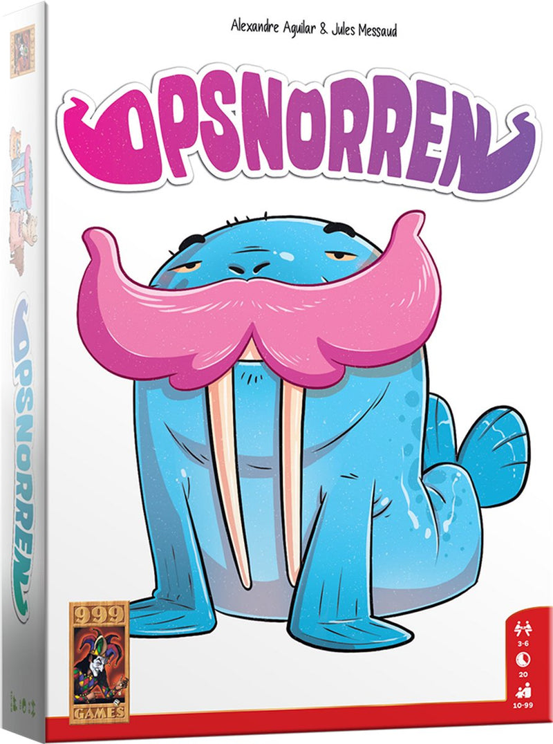 999games 999 games - opsnorren - kaartspel - wie heeft de langste snor? - hilarisch slagenspel!