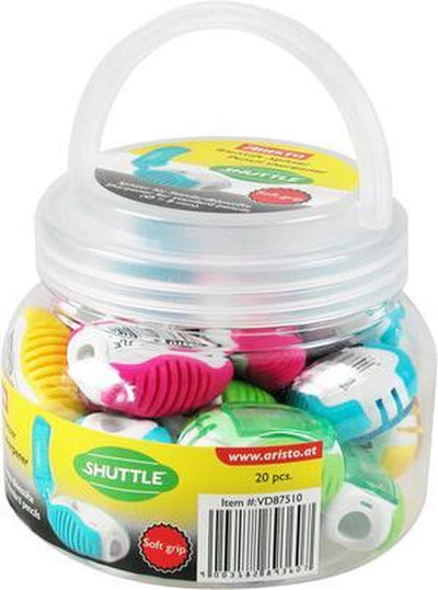 Aristo puntenslijper - fancy shuttle - afmetingen 11x9cm - set met 20 stuks - ar-vd87510