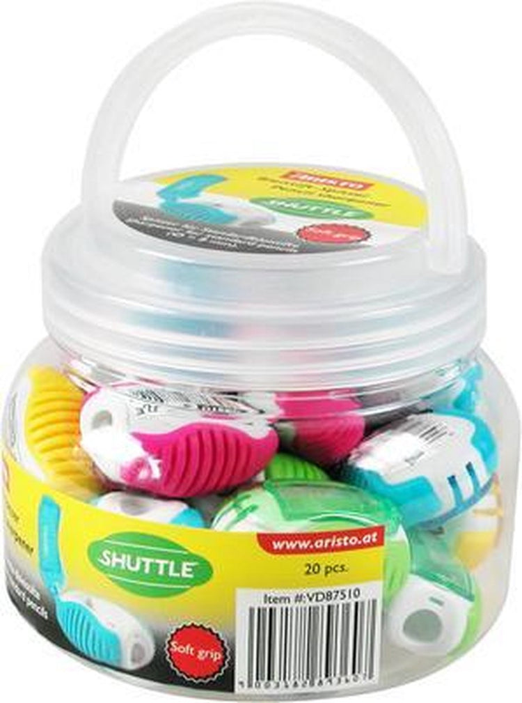 Aristo puntenslijper - fancy shuttle - afmetingen 11x9cm - set met 20 stuks - ar-vd87510